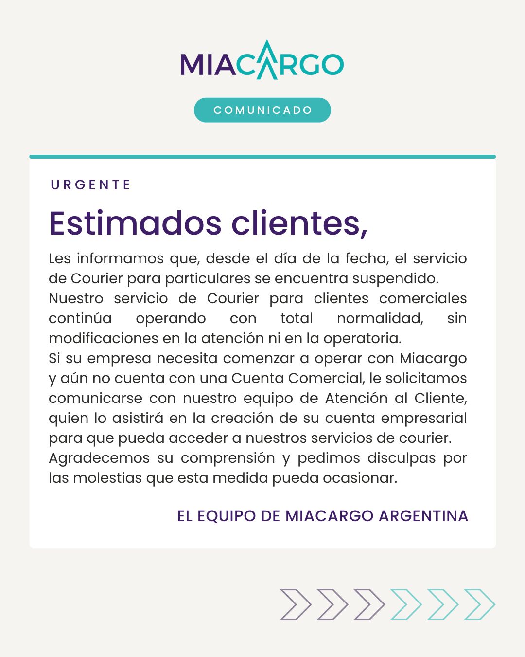 F - Comunicado, noticias